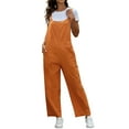 thumbnail image 1 of B91xZ Combinaisons Décontractées Sans Manches pour Femmes, Coupe Régulière, Bretelles Réglables Confortables, Orange P, 1 of 4