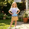 thumbnail image 2 of XAOFW Kids Girls Summer Dresses Sleeveless Ice Cream Printed Overalls Dress With Pocket Casual Suspender Dresses For Everyday Wear Trendy 6-7 Years, 2 of 7