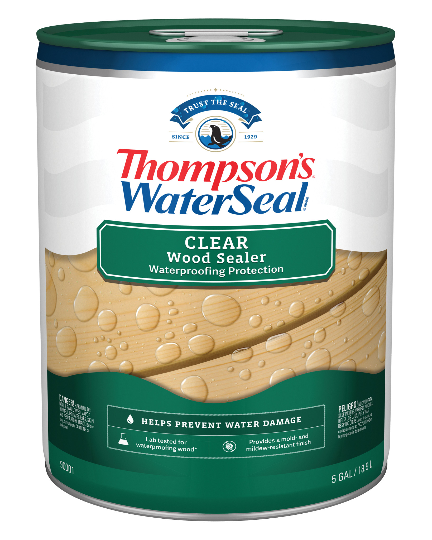Thompson's WaterSeal Clear Wood Sealer, 5 Gallon