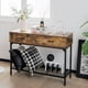 thumbnail image 4 of Costway Mesa de Consola Industrial para Espacios Pequeños, Mesa Larga para Detrás del Sofá, Mesa Estrecha para Entrada o Pasillo con Marco de Metal, Mesa para la Sala de Estar/Comedor/Cocina, 4 of 5