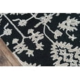thumbnail image 3 of Momeni Valencia Floral Transitional Area Rugs, Black/Off-White, 24" x 36", 3 of 5