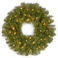 thumbnail image 2 of 24 in. Pre-Lit Artificial Norwood Fir Christmas Wreath, Green, 50 Twinkly™ Lights brand smart LED lights, 2 of 4