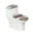 Sloth and Flowers, variant on HELLHERO Colorful Patterns 2 Pack Toilet Top Cover Set Elastic Edge Polyester, Universal, Hotel Home