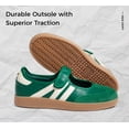 thumbnail image 3 of LUCKY STEP Retro Fashion Hook and Loop Sneakers Classic Slip on Casual Shoes,Olive Green,Womens, 3 of 10