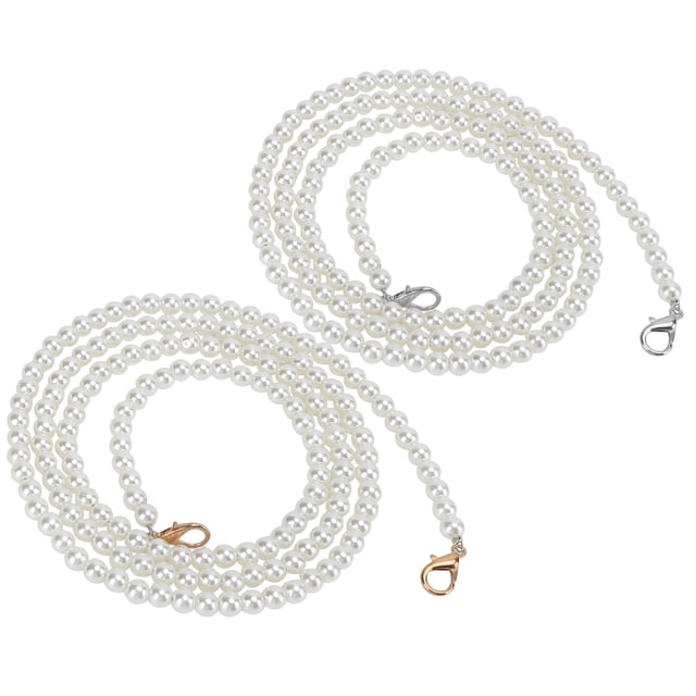 ZPSHYD 2 uds Correa para Bolso, Metal Dorado Plateado DIY Correa para asa de Bolso Bolso Cadena de teléfono decoración Accesorios de Repuesto para Mujer y niña(47.24in)