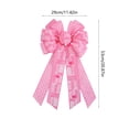 thumbnail image 3 of Floral Wire Edge Ribbon Bow for Spring Wreath | Diy Home Decor Craft Ribbon | Nylon Spandex Decorative Bow for Wreath Making, Holiday, and Party Decor, 3 of 6