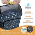 thumbnail image 2 of Cooler Backpack Insulated Backpack Cooler for Men & Women,Starry Night Sky, Moon, Aurora Mesh Coolers Bag for Picnics, 2 of 6