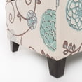 thumbnail image 4 of Poussette de Rangement en Tissu Floral Sarai, Blanc/ Bleu, 4 of 5