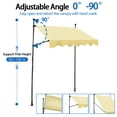 thumbnail image 6 of YXSC Manual Retractable Awning 78"x118", Retractable Awnings for Patio, Door or Window - No Drilling Required, Canopy with UV Protection and Waterproof, for Backyard Garden Balcony, Beige, 6 of 12
