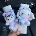 thumbnail image 2 of Kawaii Sanrio Hello Kitty Mymelody Kuromi Cinnamoroll Pochacco-funda protectora para cinturón de seguridad de coche, dibujos animados de Anime, decoración de coche de felpa, 2 of 4