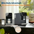 thumbnail image 2 of 20 Bar Super Automatic Espresso Machine with Built-in Grinder – 15 Adjustable Grind Settings, Integrated Milk Frother, Dual Boiler, Self-Cleaning, Removable Brewer & Milk Tank – Black Spray Paint, 2 of 7