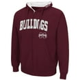 thumbnail image 2 of Men's Colosseum Maroon Mississippi State Bulldogs Arch & Logo 3.0 Full-Zip Hoodie, 2 of 3