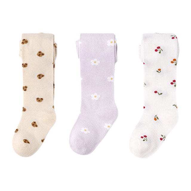 Medias de algodón para niña Laklulu, finas, ahuecadas, de verano, con encaje de malla, para pies de niña