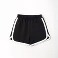 thumbnail image 2 of Angala Boys Shorts Solid Elastic Waist Dolphin Shorts Summer Soft Stretchable Breathable Athletic Casual Boys Shorts Size 6-7 Years Black, 2 of 4