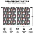 thumbnail image 2 of Blackout Kids Curtains,Gray Christmas Snowman Pattern Childrens Insulated Curtains Set Of 2,Bedroom Essentials,Toddler Room Decor 42"x54", 2 of 5