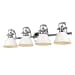 thumbnail image 3 of Duncan CH 4 Light Bath Vanity, Chrome with White Shades, 3 of 3