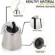 thumbnail image 5 of 2pcs Wine Bottle Stoppers, Stainless Steel Wine Bottle Stoppers with Silicone, Wine Bottle Stoppers, Reusable Champagne Keeper, Resealable, Spill-Proof, for Champagne, Wine, White Wine, 5 of 5