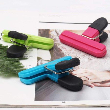 

9PCS Food Clips Fresh-keeping Moisture-proof Snack Clips Kitchen Food Sealing Clips Tea Bag Pocket Clips Plastic Multi-color 7.86.5cm/3.12.6in