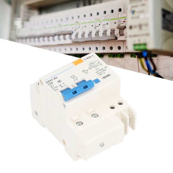 Small Circuit Breaker, 2P+N Ground Fault Circuit Breaker Avoid Accidents Automatically Cut Off for Engineering