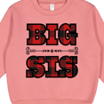 thumbnail image 3 of Inktastic Big Sis Buffalo Plaid Sister Toddler Sweatshirt, 3 of 4