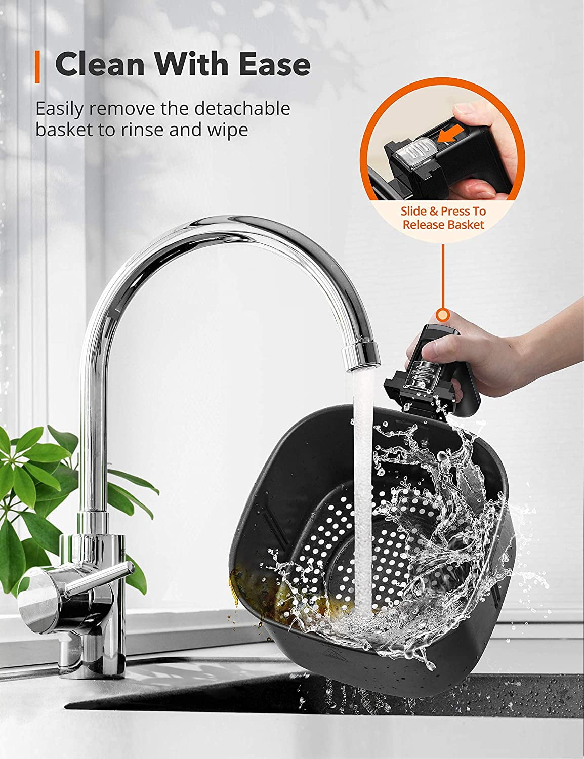 TaoTronics Air Fryer, Large XL 6 Quart 1750W Oven Ubuy الاردن