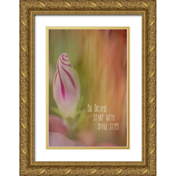 Murdock, Ramona 11x14 Gold Ornate Wood Framed with Double Matting Museum Art Print Titled - Small Steps