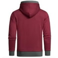 thumbnail image 3 of Leesechin Winter Fashion Men hoodies Long Zipper Sweater Sleeve Thin Velvet Sweater Coat, 3 of 3