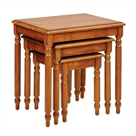 Hill 3 Piece Nesting Table Set In Antique Cherry