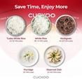 thumbnail image 6 of CUCKOO Micom Rice Cooker 3 Cup Uncooked / 6 Cup Cooked, Korean Fuzzy Logic Rice Cooker Small with Delay Timer & Keep Warm Setting, Versatile Food Steamer with Non-Stick Inner Pot, Red (CR-0351F), 6 of 6