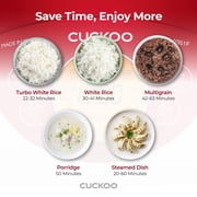 CUCKOO Micom Rice Cooker 3 Cup Uncooked / 6 Cup Cooked, Korean Fuzzy Logic Rice Cooker Small with Delay Timer & Keep Warm Setting, Versatile Food Steamer with Non-Stick Inner Pot, Red (CR-0351F)