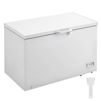 KFFKFF Chest Freezer, 12.8 Cu.ft / 345 L Spacious Storage with 4 Detachable Baskets, Upright Top-Loading Design for Home and Business, Secure Lock Lid, 7 Temperature Settings, Illuminated Interior