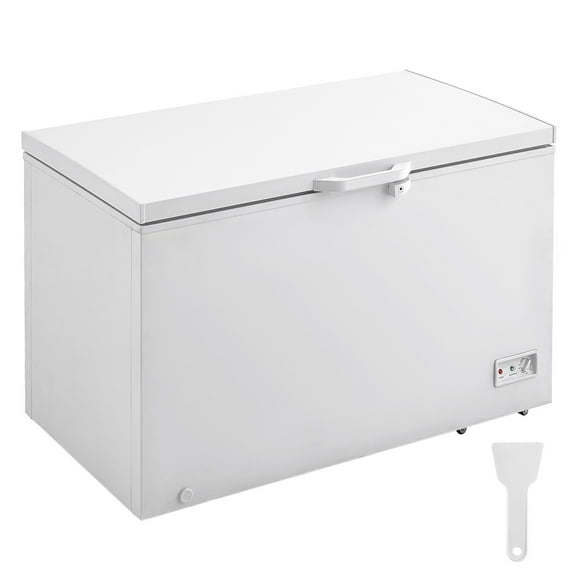 KFFKFF Chest Freezer, 12.8 Cu.ft / 345 L Spacious Storage with 4 Detachable Baskets, Upright Top-Loading Design for Home and Business, Secure Lock Lid, 7 Temperature Settings, Illuminated Interior