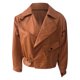 thumbnail image 5 of Chaqueta cortavientos de cuero de imitación para mujer Fridja  po1538, 5 of 5