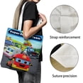 thumbnail image 3 of Super Firefighter Rescue Bolso de tela con estampado de lienzo para mujer, bolsa de compras reutilizable y estética, con cremallera interior, regalo para mujer,40*45cm., 3 of 6