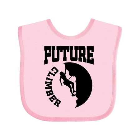

Inktastic Climbing Future Climber Boys or Girls Baby Bib