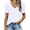 Z-White, variant on UVN Womens Blouses Summer Crew Neck Vacation Shirt for Women Cap Sleeve Dressy Casual Pleated Tops