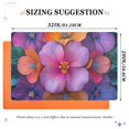 thumbnail image 6 of Yayeee Doormat for Indoor Entrance 32" x 20" Non Slippery Floor Rug, Large Purple Flowers, 6 of 8