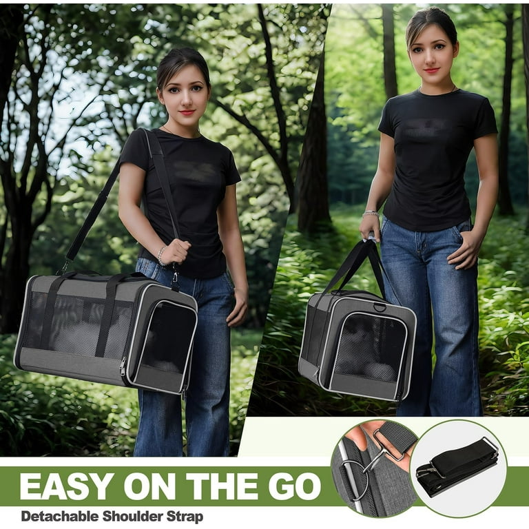 Soft-Sided Pet Carrier 18x11x11 Inch Collapsible Dog Cat Travel