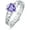 Style 2, variant on Natural Amethyst Claddagh Rings for Women 925 Sterling Silver Irish Rings with Heart Purple Crystal Jewelry Gift for Wife