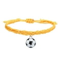 thumbnail image 1 of Pulseras de Fútbol Charm Favors Fútbol Negro Rojo Blanco Marrón Pulseras de Fútbol Cuentas Ajustable Inspirational for Teens Adults Sport Birthday Football Favors For, 1 of 2