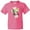Neon Pink, variant on Inktastic He is Risen Cross with Script and Flowers Youth T-Shirt
