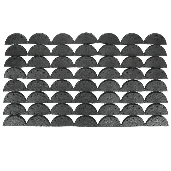 Cergrey Shoe Heel,56Pcs Wearable Anti-Slip Rubber Heel Savers Toe Plates Tap Shoe Repairing Accessories, Shoe Repairing Pads