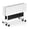 White 47in, 2-piece set, variant on Esheno 2 Pcs Folding Mobile Training Table 220 lbs Capacity 47 inch Rolling Conference Waterproof Desk Privacy Panel Storage Shelf Silent Casters for Office Classroom Training Home