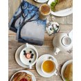thumbnail image 1 of Blue Tree Kitchen Dish Towels for Drying Dishes Set of 3, Modern Oil Painting Botanical Art Waffle Weave Microfiber Hand Tea Bathroom Towels Quick Dry & Absorbent Towel 15.7x23.6, 1 of 3
