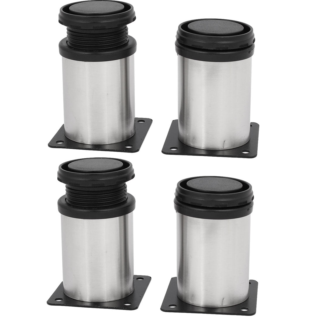 50mm x 80mm Metal Adjustable Shelf Feet Leg Round Stand 4PCS