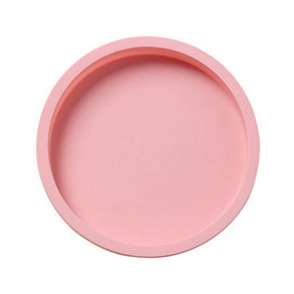 Pink Silicone Layered Cake Baking Tray, One Size (6 Inch), Slice-Free Round Pan for Baking (1pc)