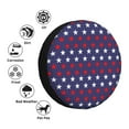 thumbnail image 6 of DouZhe Waterproof Spare Tire Cover, Usa America Stars Prints Adjustable Wheel Covers Fit for Jeep Trailer RV SUV Car, 16 inch, 6 of 7