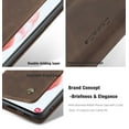 thumbnail image 4 of Mantto Case For Samsung Galaxy S21, RFID Blocking Cash Wallet Pocket With Card Slot High Qulity PU Leather Retro Cover Kickstand Folio Magnetic Phone Cover For Samsung Galaxy S21, Coffee, 4 of 13