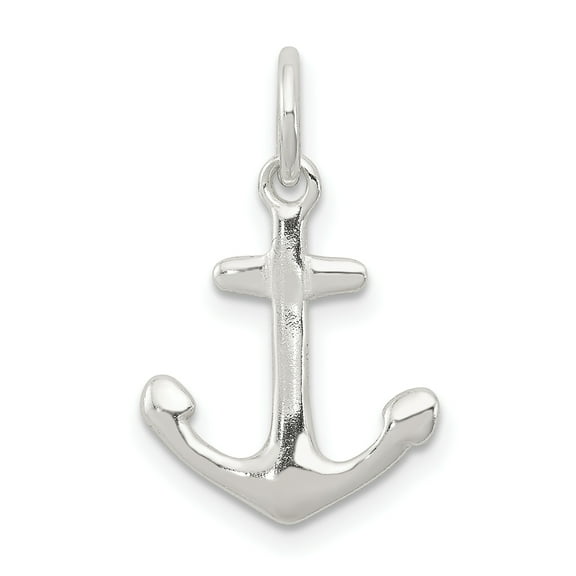 925 Sterling Silver Anchor Charm Pendant