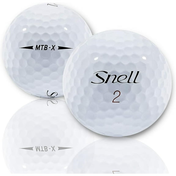 Golf Ball Monkey Cheap Recycled Snell Golf Balls MTB Mix White 24 Pack - 3A / Good Condition Golf Balls Snell My Tour & Snell Black Golf Balls - Snell Recycled Golf Balls White Mix